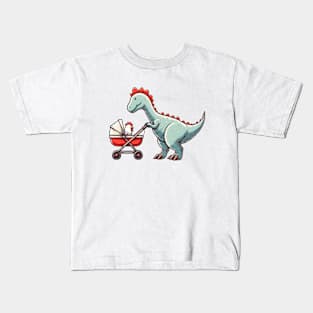 Dinosaur and Its Baby Kids T-Shirt